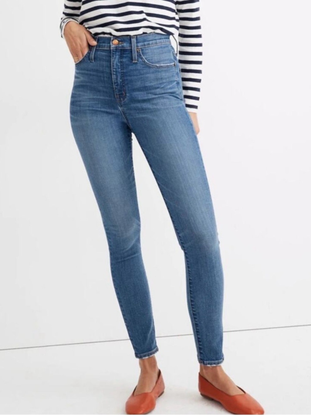 Madewell 11” high rise skinny jeans size 32